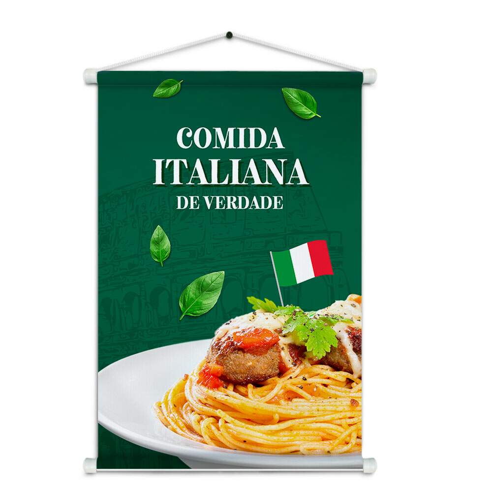 Banner Impresso em Lona - Restaurante Italiano 013