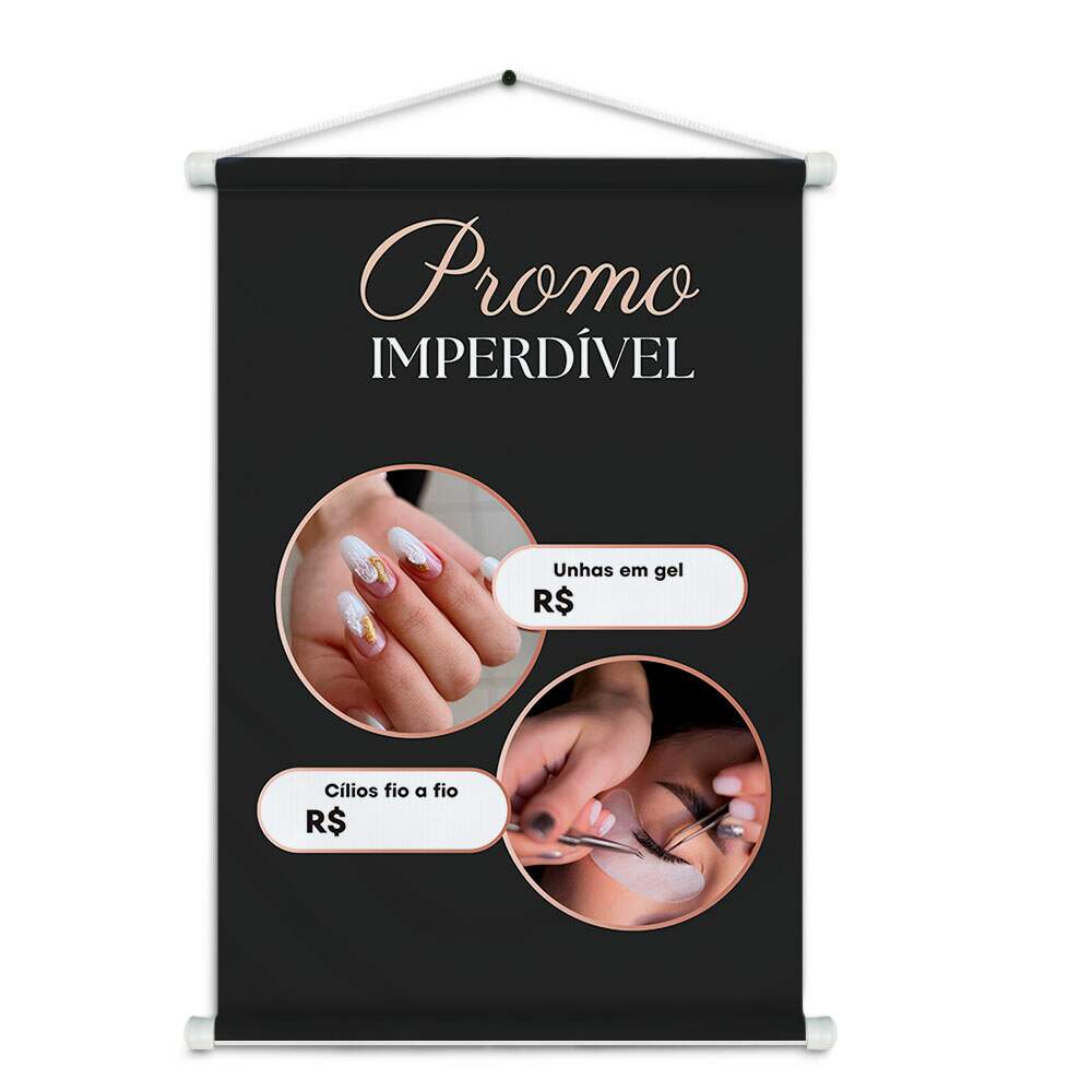 Banner Impresso em Lona - Salo de Beleza 014