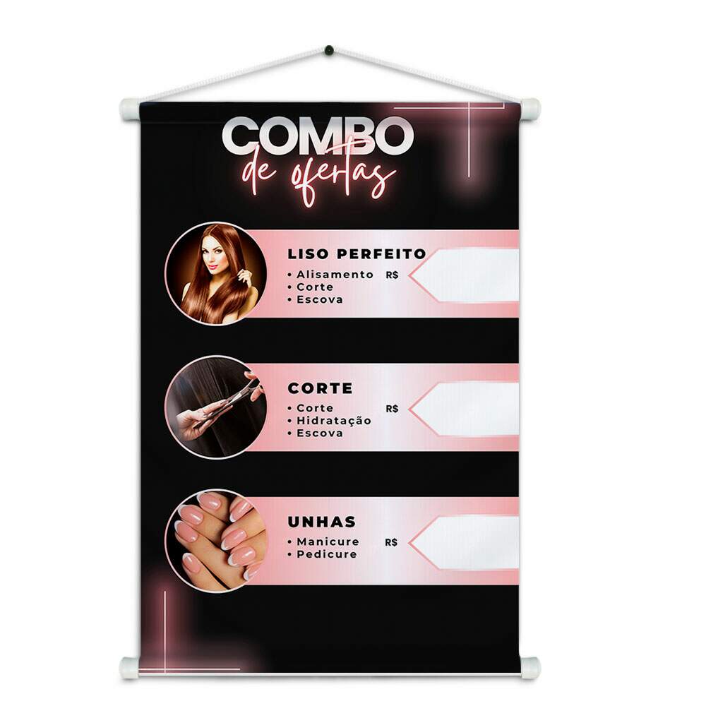 Banner Impresso em Lona - Salo de Beleza 020