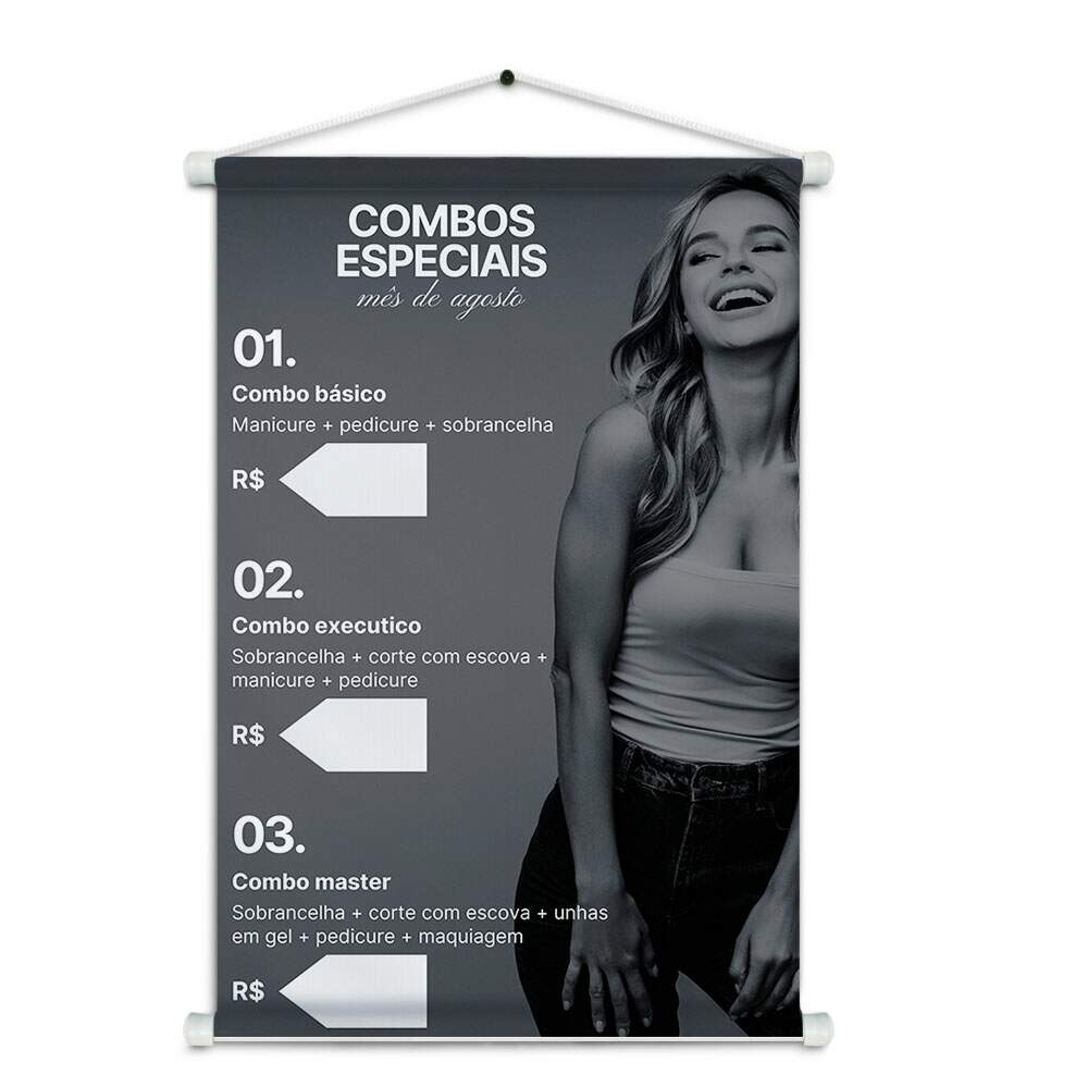 Banner Impresso em Lona - Salo de Beleza 022