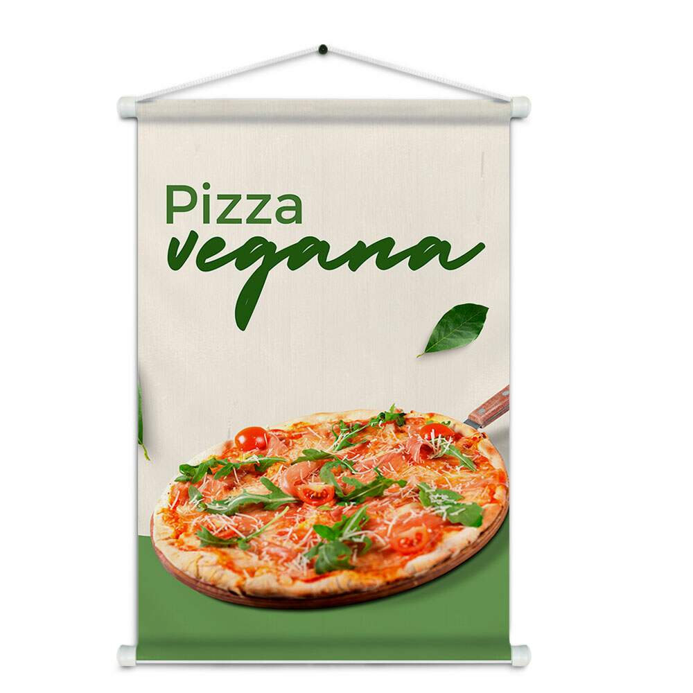 Banner Impresso em Lona - Vegetariano - Vegano 001