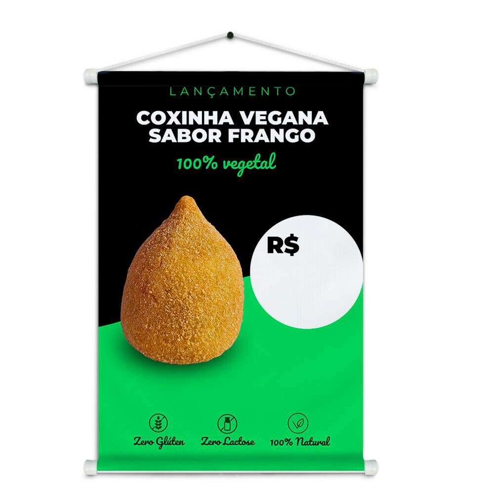 Banner Impresso em Lona - Vegetariano - Vegano 005