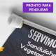 Banner Impresso em Lona - Vegetariano - Vegano 009