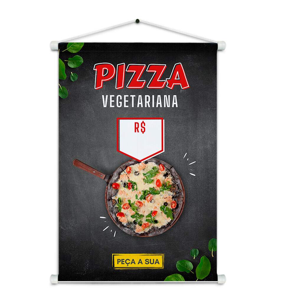 Banner Impresso em Lona - Vegetariano - Vegano 011