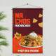 Banner Impresso em Lona Comida mexicana - Nachos