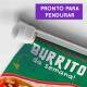 Banner Impresso em Lona Comida mexicana - Burrito da Semana