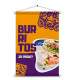 Banner Impresso em Lona Comida mexicana - Burritos