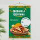 Banner Impresso em Lona Comida mexicana - Quesadilla Quentinha