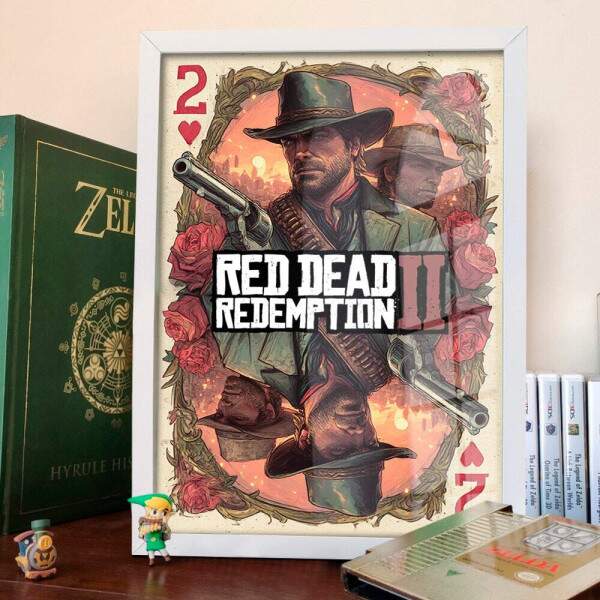 Quadro Decorativo Carta Red Dead Redemption 2