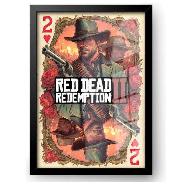 Quadro Decorativo Carta Red Dead Redemption 2