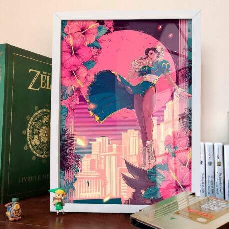 Quadro Decorativo Chun Li Street Fighter