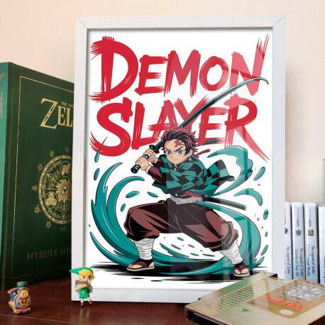 Quadro Decorativo Demon Slayer Personagem 