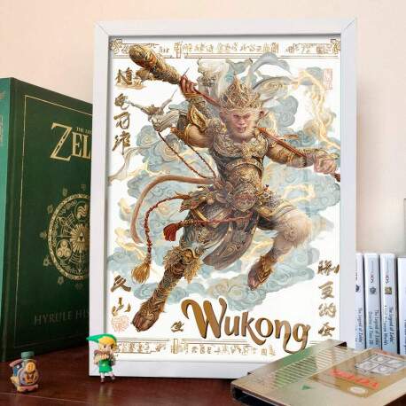 Quadro Decorativo Desenho Wukong