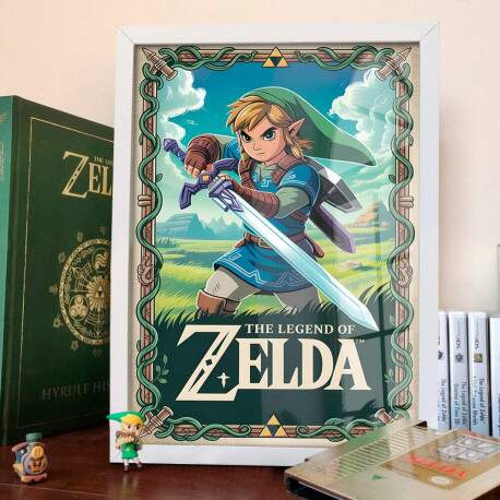 Quadro Decorativo Link Zelda
