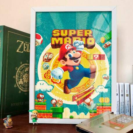 Quadro Decorativo Mario Retr