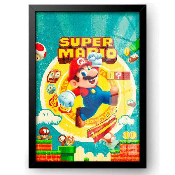 Quadro Decorativo Mario Retr