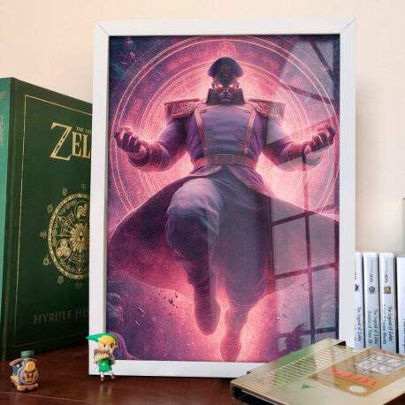 Quadro Decorativo M. Bison Street Fighter