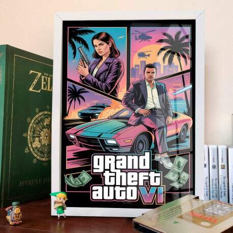 Quadro Decorativo Prvia GTA 6