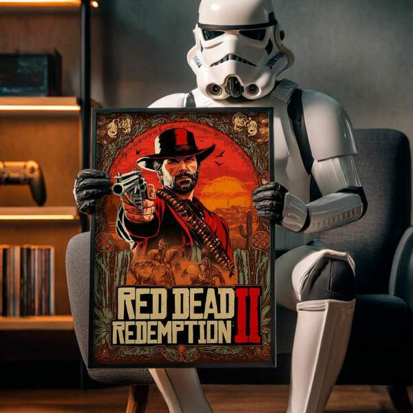 Quadro Decorativo Red Dead 2