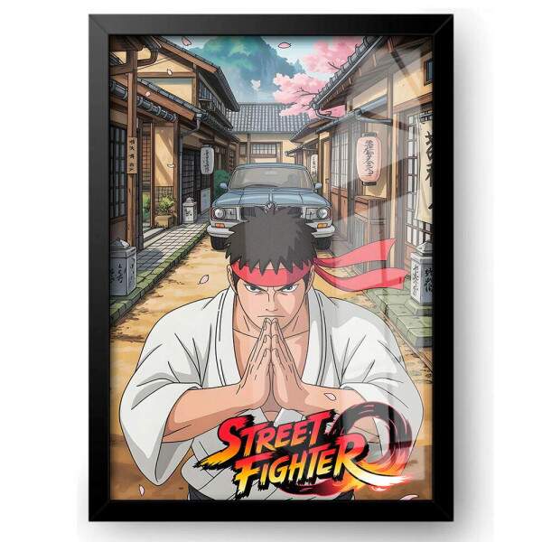 Quadro Decorativo Ryu Street Fighter Gesto De Cumprimento