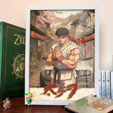 Quadro Decorativo Street Fighter Ryu