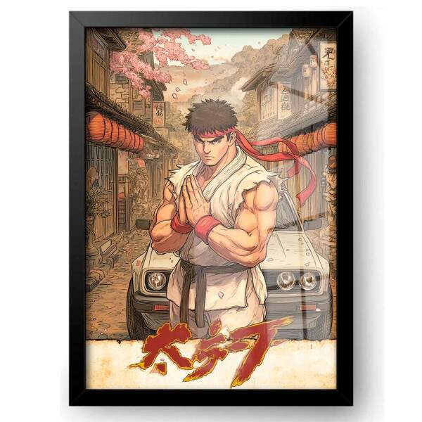 Quadro Decorativo Street Fighter Ryu