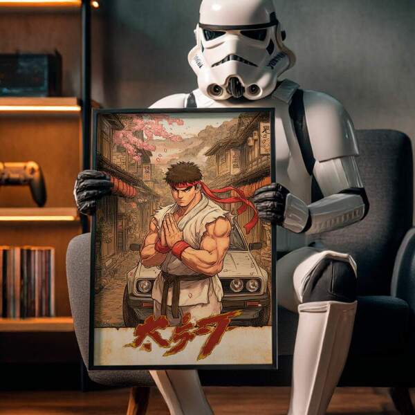 Quadro Decorativo Street Fighter Ryu