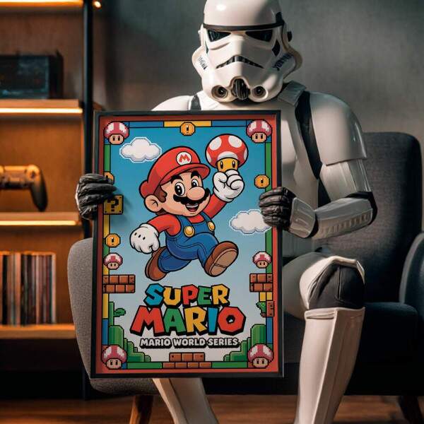Quadro Decorativo Super Mario