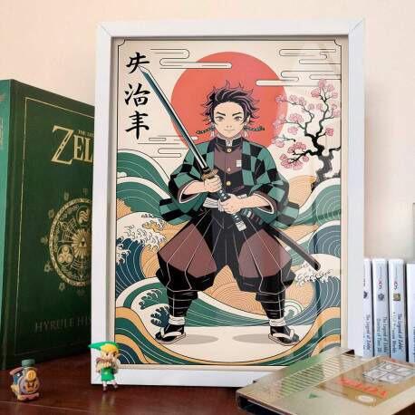 Quadro Decorativo Tanjiro Demon Slayer