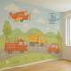 Papel de Parede para Quarto Infantil Mundo dos Transportes 3D