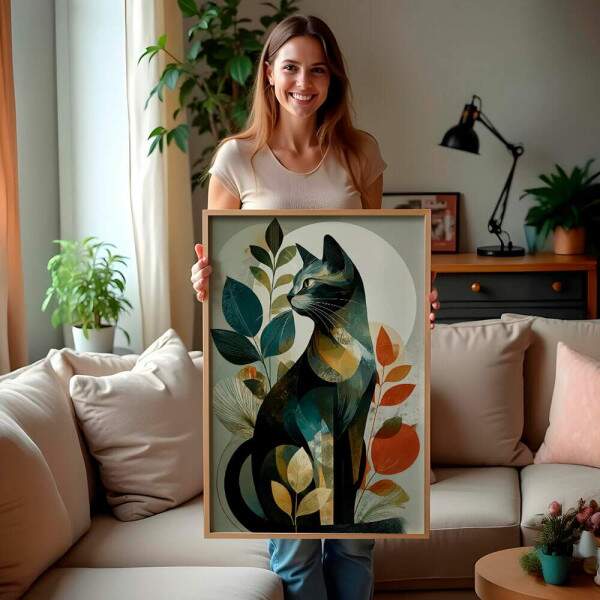 Quadro Decorativo Abstrato Floral