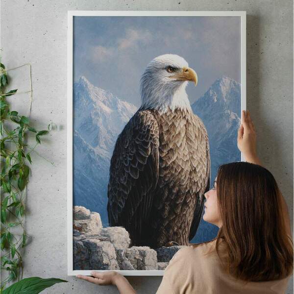 Quadro Decorativo guia Na Montanha