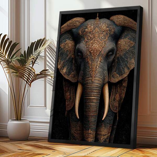 Quadro Decorativo Elefante Indiano