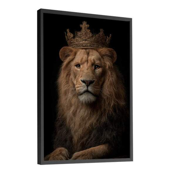 Quadro Decorativo Leo Coroa Rei