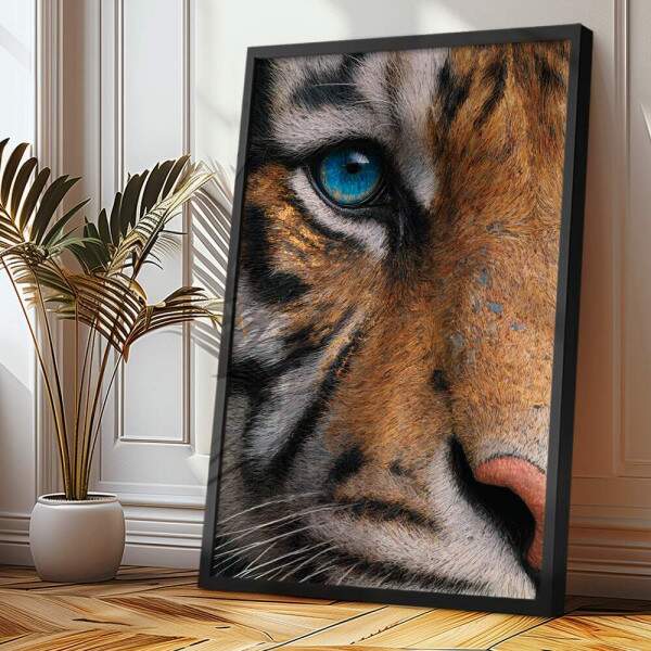 Quadro Decorativo Olhar De Tigre