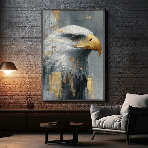 Quadro Decorativo Pintura guia Dourada