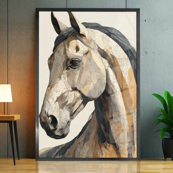 Quadro Decorativo Pintura Cavalo