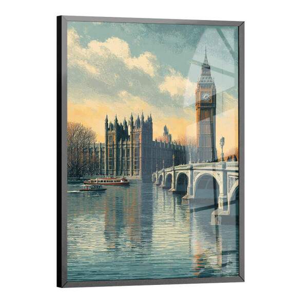 Quadro Decorativo Cidade Londres Retr