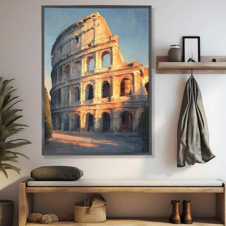 Quadro Decorativo Coliseu Da Cidade De Roma 