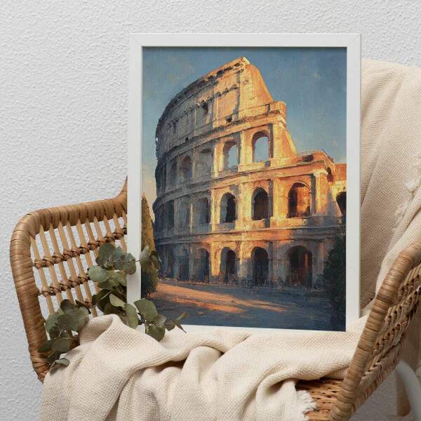 Quadro Decorativo Coliseu Da Cidade De Roma