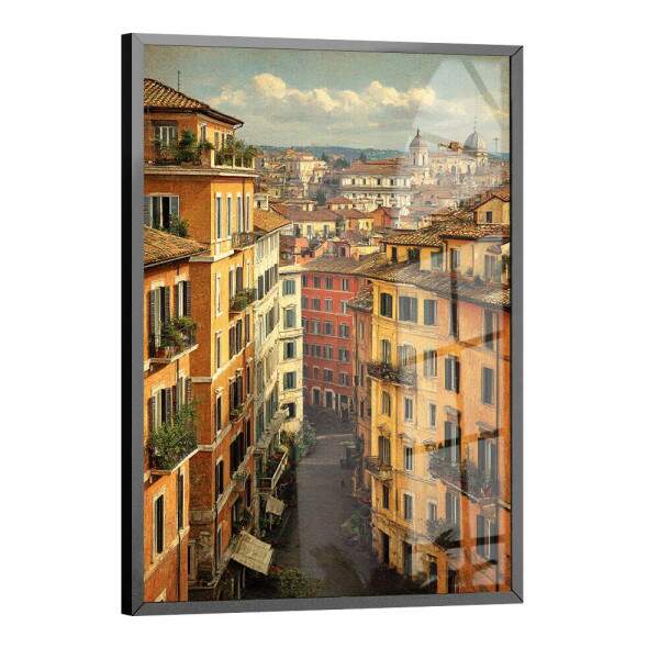 Quadro Decorativo Prdio Antigo De Roma