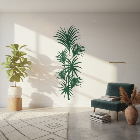 Adesivo de Parede Verde Floral