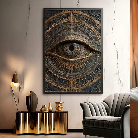 Quadro Decorativo Abstrato Olho Mstico 