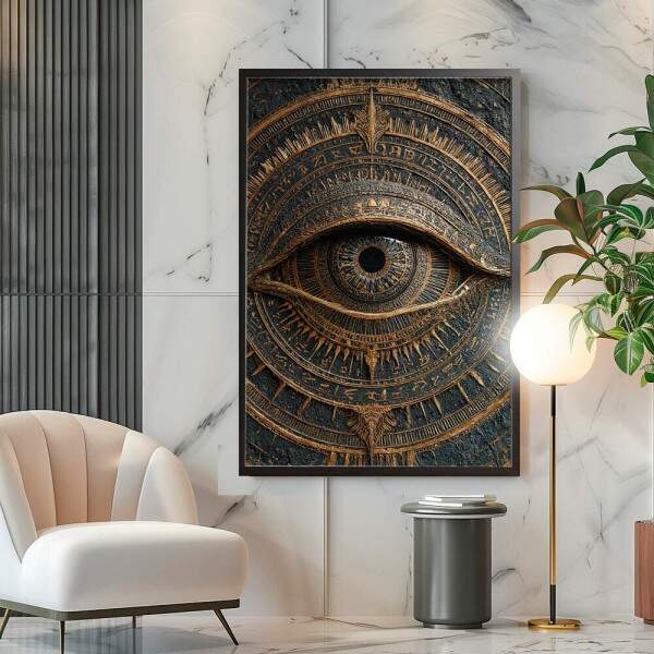 Quadro Decorativo Abstrato Olho Mstico