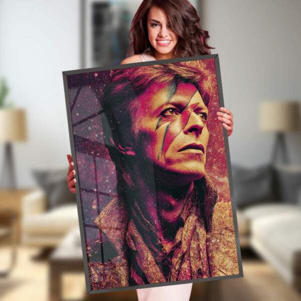 Quadro Decorativo David Bowie Abstrato