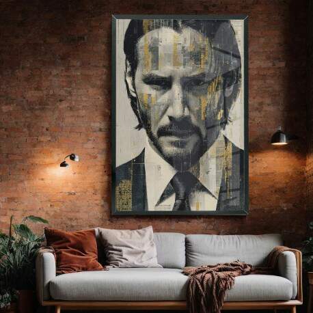 Quadro Decorativo Pintura John Wick 