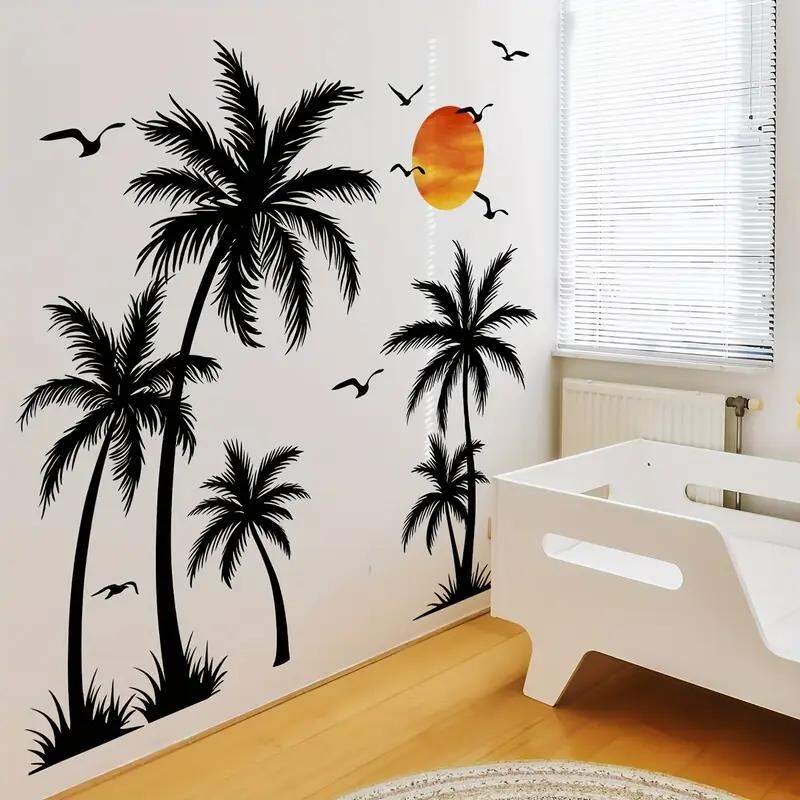 Adesivo de Parede Tropical para Quartos e Salas