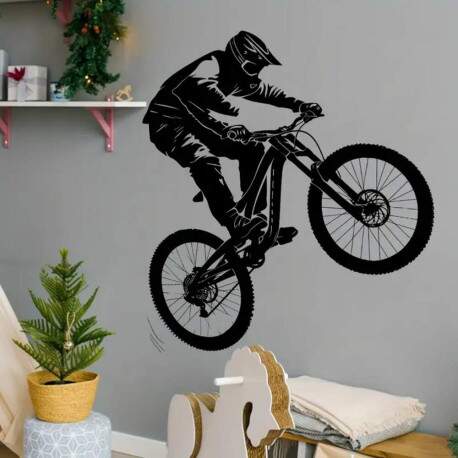 Adesivo de Parede Ciclista Aventureiro