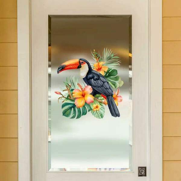 Adesivo de Parede Tropical com Tucano