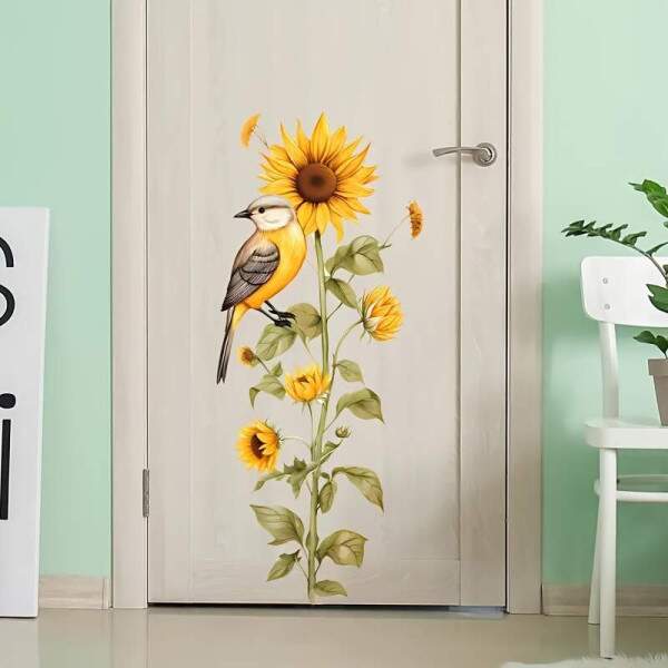 Adesivo de Parede Floral Moderno para Decorao